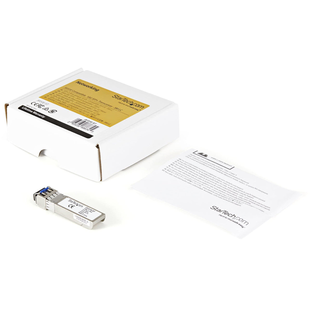StarTech.com HPE J9151E Compatible SFP+ Module - 10GBASE-LR - 10GbE Single Mode (SMF) Fiber Optic Transceiver - 10GE Gigabit Ethernet SFP+ - LC 10km - 1310nm - DDM HPE 2930F, 8325, 3810M (J9151E-ST)