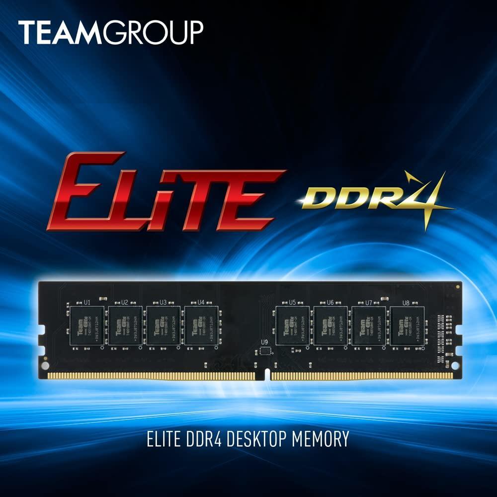 TEAMGROUP Elite DDR4 32GB Single (1 x 32GB) 3200MHz (PC4-25600) CL22 Unbuffered Non-ECC 1.2V UDIMM 288 Pin PC Computer Desktop Memory Module Ram Upgrade - TED432G3200C2201