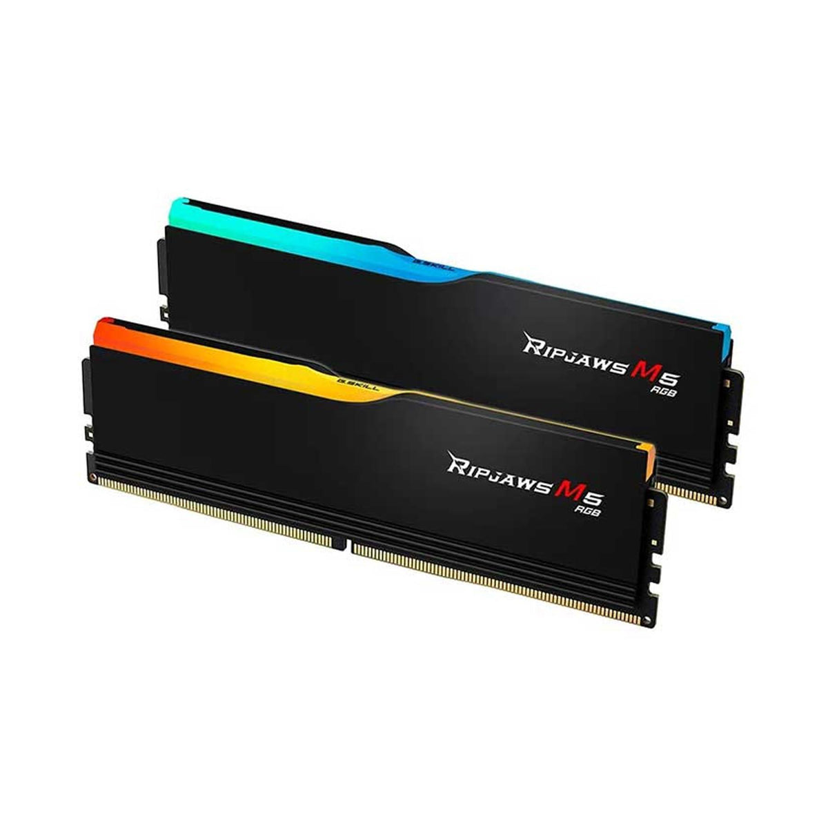 G.Skill Ripjaws M5 RGB (Intel XMP) 32GB (2 x 16GB) DDR5 6000 MHz CL36-36-36-96 1.35V Desktop Memory RAM - F5-6000J3636F16GX2-RM5RK - Black