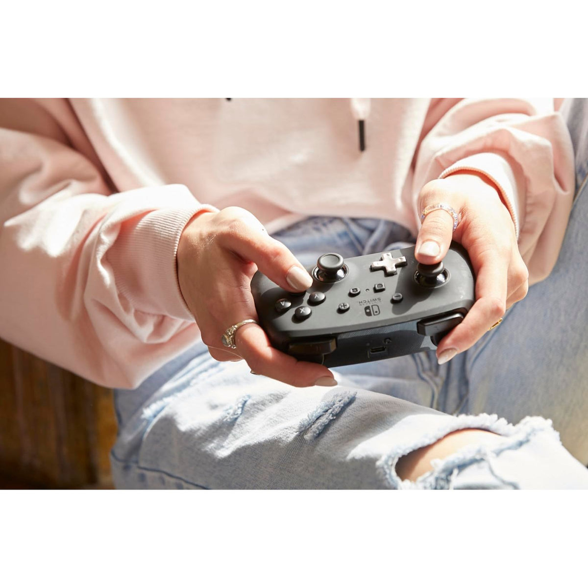 PowerA Enhanced Wireless Controller for Nintendo Switch / Switch 2 / Switch Lite / OLED Model - Black - Gamepad, game controller, Officially Licensed