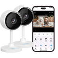 litokam Indoor Cameras for Home Security with Night Vision, Pet Camera with Phone App, 2K Indoor Security Cam, Motion Detection, 2-Way Audio, WiFi Home Camara, Baby Monitor Work with Alexa