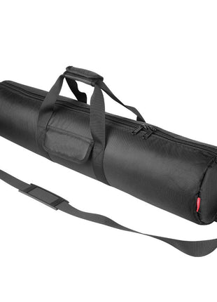 HEMMOTOP Tripod Case, 31.5x7 in Heavy Duty Tripod Bag with Shoulder Strap and Handle, All Sides 0.4in Thick Padded Carrying Case with Two Zippered Pockets for Speaker Stand, Monopod - R08018 Black