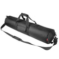 HEMMOTOP Tripod Case, 31.5x7 in Heavy Duty Tripod Bag with Shoulder Strap and Handle, All Sides 0.4in Thick Padded Carrying Case with Two Zippered Pockets for Speaker Stand, Monopod - R08018 Black