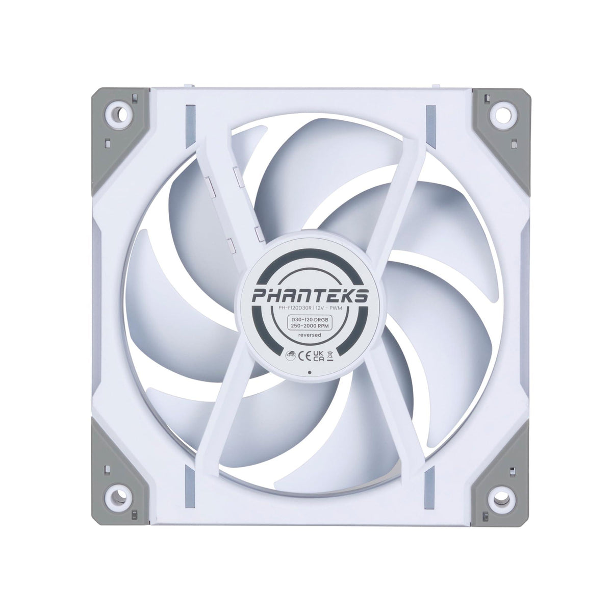 Phanteks PH-F120D30R_DRGB_PWM_WT01_3P, White