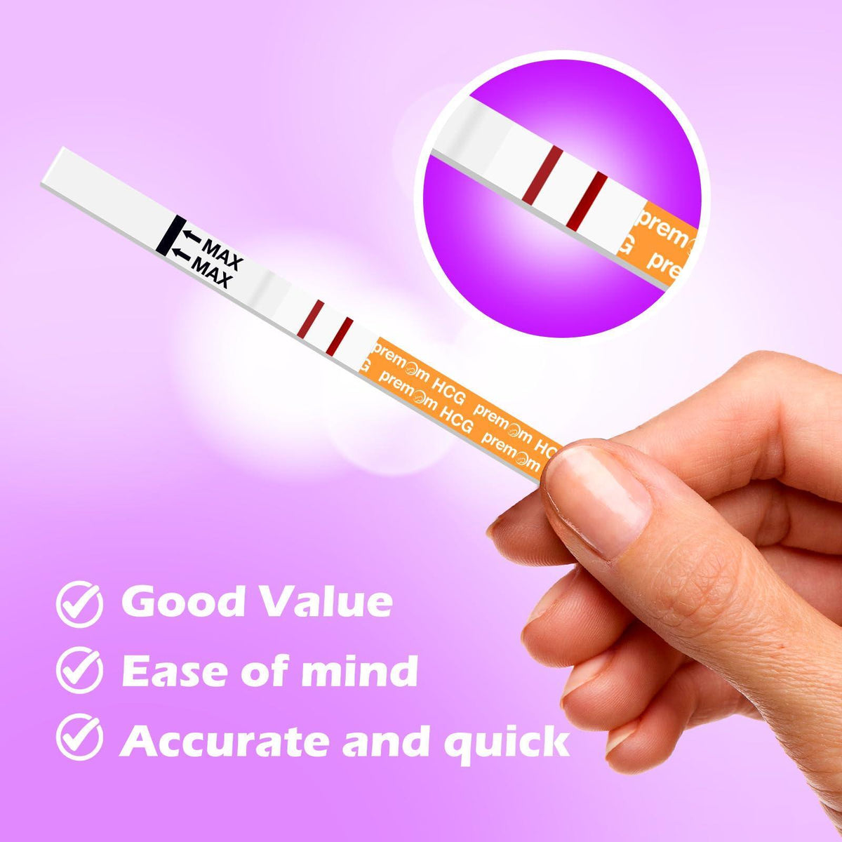 Premom Pregnancy Test Strips- 30 Pack Early Detection Pregnancy Test Kit Powered by Premom Ovulation Predictor iOS and Android APP