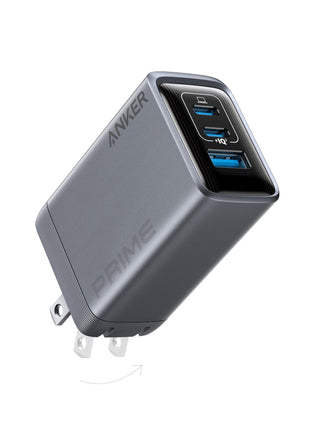 Anker Prime Charger, 100W Max 3-Port Compact Foldable USB C Charger | Fast Laptop Charger Power Adapter for MacBook Pro/Air, iPad Pro, iPhone 17/16/15 Series, Galaxy S25/S24,and More