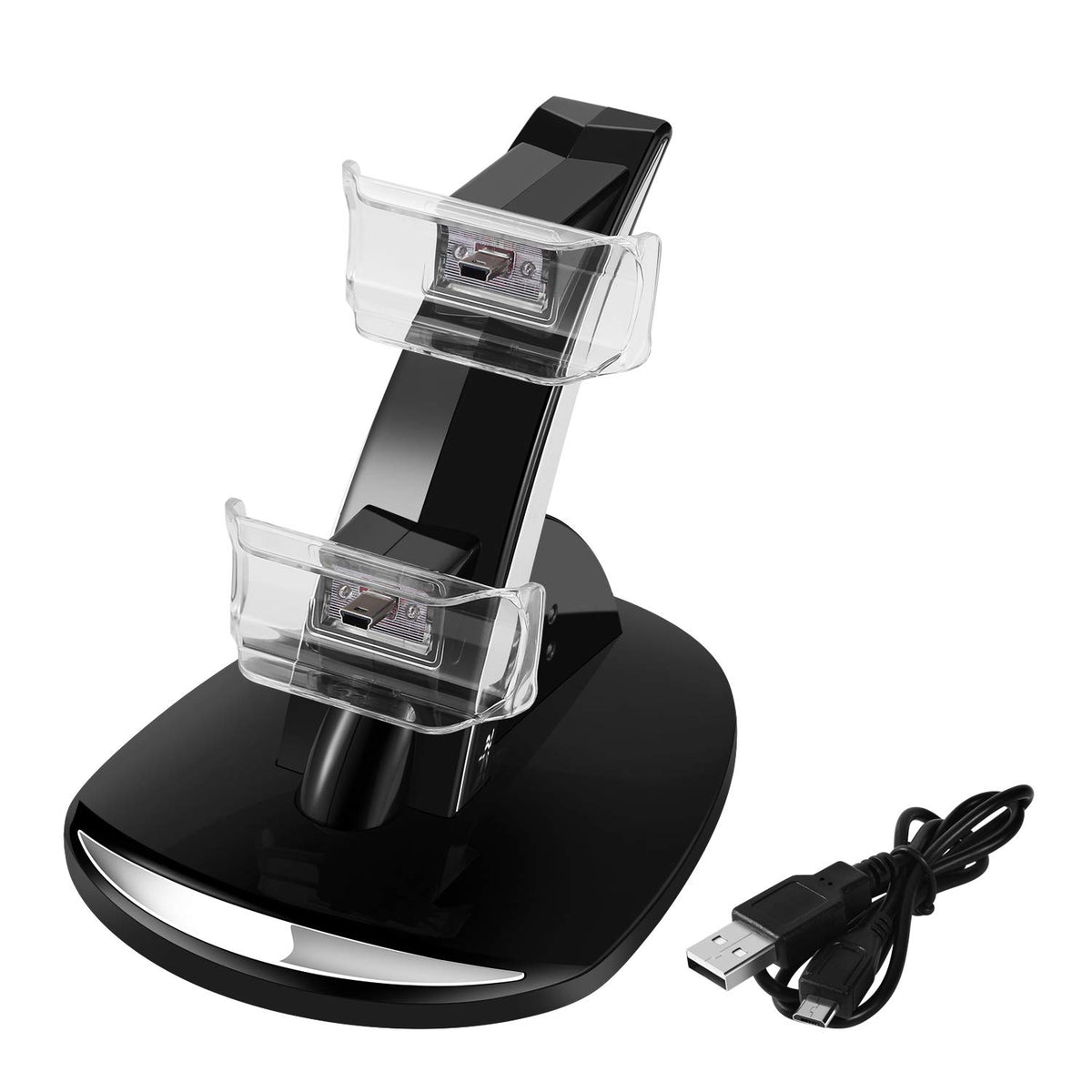 TNP Compatible with PS3 Controller Charger Stand for Sony Playstation 3 Controller compatible with Dualshock 3 Charging, 2 Tier Docking Station Stand and 2 USB PS3 Cable ports with LED Indicators