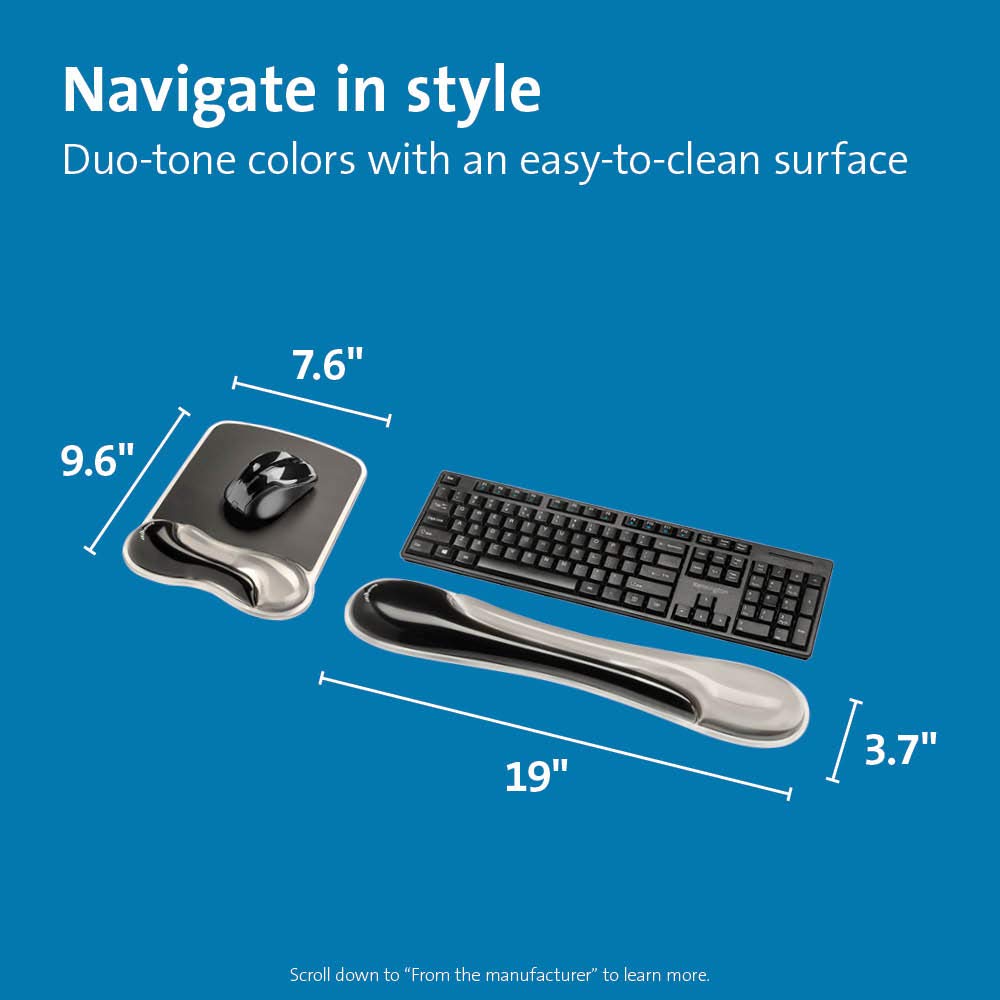 Kensington Duo Gel Mouse Pad Wrist Rest
