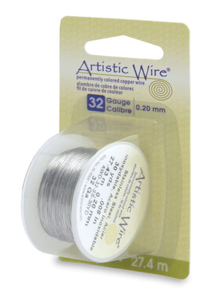 Artistic Wire, 32 Gauge Stainless Steel Craft Wire, 30 yd