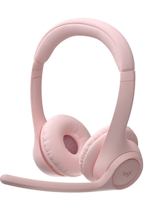 Logitech Zone 300 Wireless Bluetooth Headset with Noise-Canceling Microphone, Compatible with Windows, Mac, Chrome, Linux, iOS, iPadOS, Android – Rose