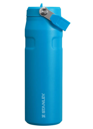 Stanley IceFlow Flip Straw 2.0 Water Bottle 24 OZ | Built-In Straw with Larger Opening | Lightweight & Leak-Resistant | Insulated Stainless Steel | BPA-Free | Azure