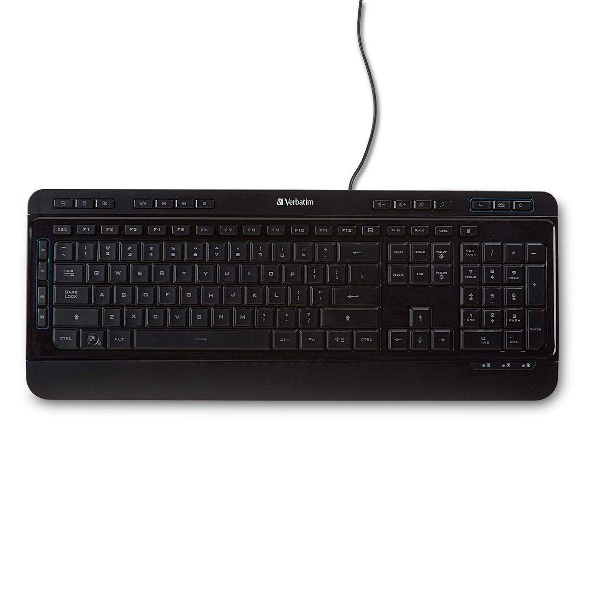 Verbatim Illuminated Wired Keyboard , Black