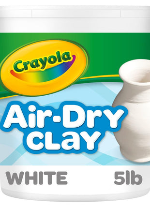Crayola Air Dry Clay (5lbs), Teacher Supplies, Natural White Modeling Clay for Kids, Sculpting Material, Bulk Craft Supplies for Art Classrooms