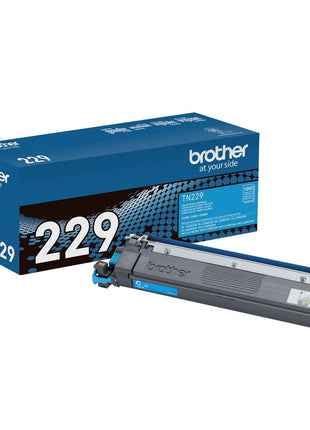 Brother Genuine TN229C Cyan Standard Yield Printer Toner Cartridge - Print up to 1,200 Pages(1) | Office printing with 1200 page yield for document production and color accuracy