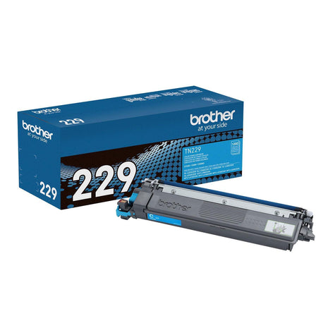 Brother Genuine TN229C Cyan Standard Yield Printer Toner Cartridge - Print up to 1,200 Pages(1) | Office printing with 1200 page yield for document production and color accuracy