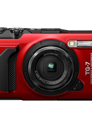 OM System OLYMPUS Tough TG-7 Red Underwater Camera, Waterproof, Freeze Proof, High Resolution Bright, 4K Video 44x Macro Shooting (Successor Olympus TG-6)