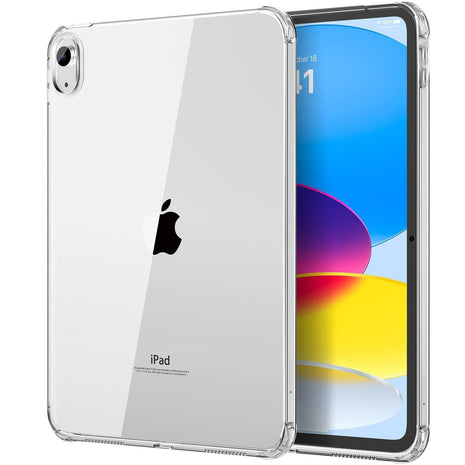 MoKo Clear Case for iPad (A16) 11th Generation 2025, Clear | for iPad 10th Gen 10.9 inch 2022, Light Soft TPU Anti-Scratch Ultra Clear Cover, Shockproof Transparent Flexible Back Cover