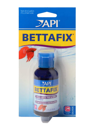 API BETTAFIX Antibacterial & Antifungal Betta Fish Infection and Fungus Remedy 1.7-Ounce Bottle