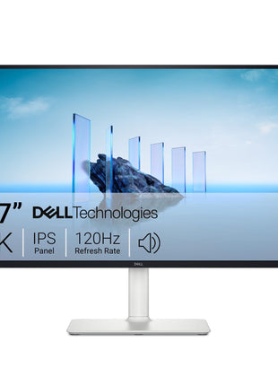 Dell 27 Monitor S2725QS, 4K UHD IPS, 120Hz, 5ms, FreeSync Premium | 350 cd/m2 Brightness, 1,500:1 Contrast, 99% sRGB, Anti-Glare, HDMI, DisplayPort, USB‐C, Height Adjustable, Swivel, Pivot