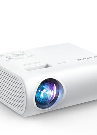 Mini Projector, CLOKOWE 2024 Upgraded Portable Projector with 9000 Lux and Full HD 1080P, Movie Projector Compatible with iOS/Android Phone/Tablet/Laptop/PC/TV Stick/Box/USB Drive/Game Console