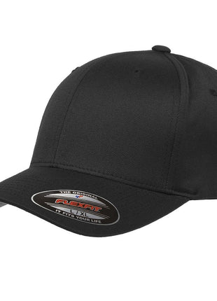 Yupoong Mens Athletic Fitted Baseball Cap, Black, Large-X-Large US