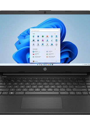 HP 14-dq3110nr 14 inch HD Laptop, Intel Celeron N4500 1.1GHz, 4GB RAM, 64GB eMMC, Windows 11 Home S Mode, Jet Black