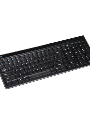 Kensington Slim Type Standard Keyboard, 104 Keys, Black