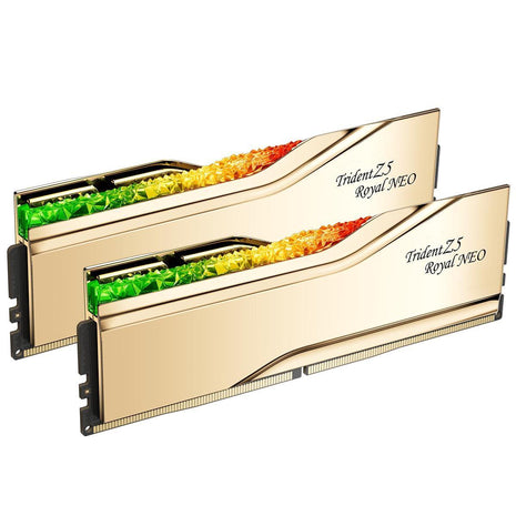 G.SKILL Trident Z5 Royal Neo Series DDR5 RAM (AMD EXPO) 96GB (2x48GB) 6000MT/s CL28-36-36-96 1.35V Desktop Computer Memory U-DIMM - Gold (F5-6000J2836F48GX2-TR5NG)