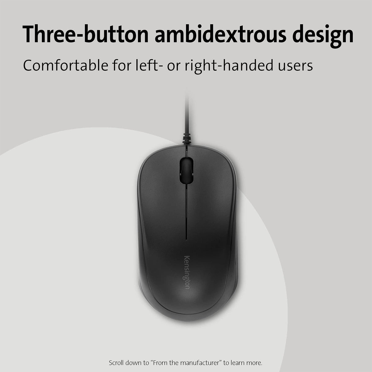 Kensington Simple Solutions Wired Mouse TAA-Compliant (K55114WW)