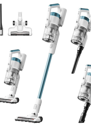 Eureka RapidClean Pro 250W Tangle-Free Cordless Stick Vacuum, NEC280TL | Lightweight 5.3 lbs, Up to 40 Mins, 3 Power Modes, LED Headlights, Tangle-Free Brushroll, for Pet Hair, Hard Floors & Carpets