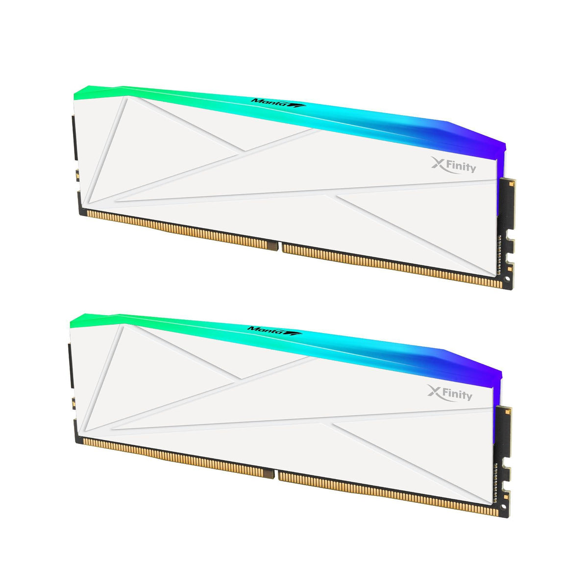 V-Color Manta XFinity RGB DDR5 48GB (24GBx2) 8000MHz CL38 1.4V RGB Gaming Desktop Upgrade RAM(Intel XMP 3.0 & AMD Expo Compatible) U-DIMM Memory Module SK Hynix IC - White (TMXFL2480838WWK)