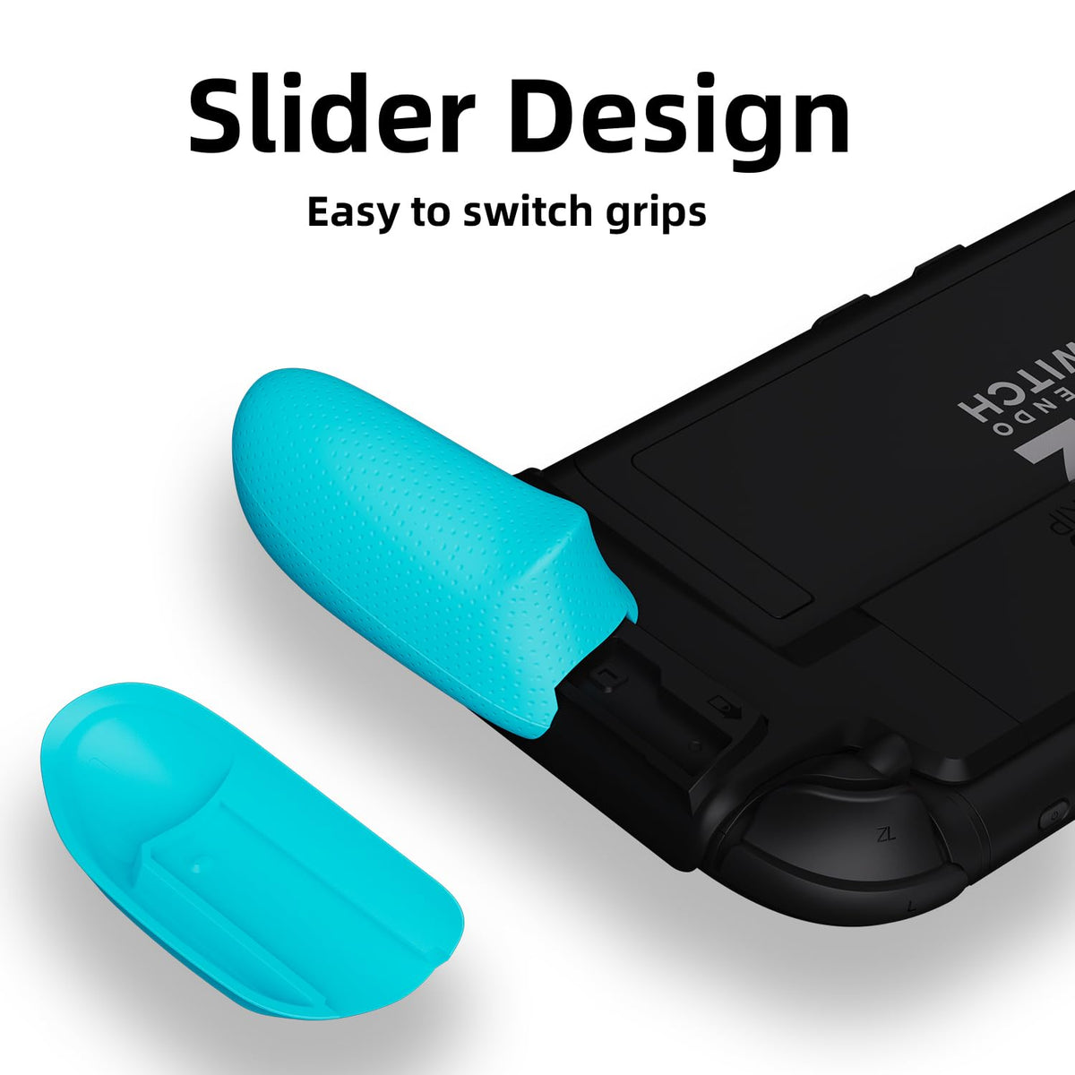 Savage Raven by Skull & Co. NeoGrip: an Ergonomic Grip Hard Shell with Replaceable Grips [to fit All Hands Sizes] for Nintendo Switch 2 - Black