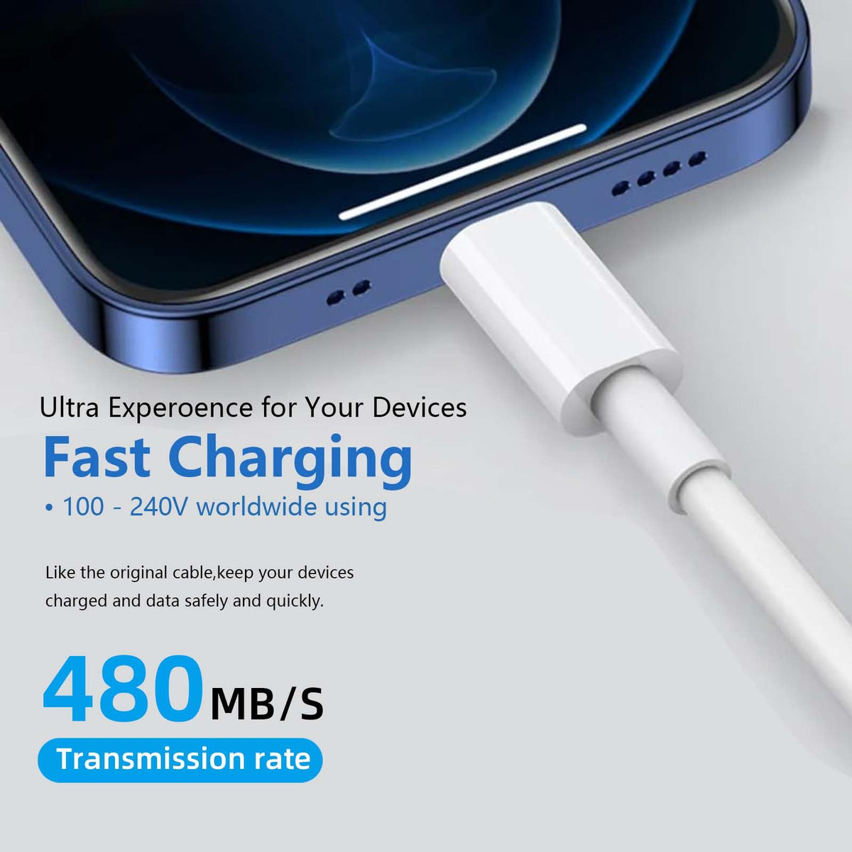 Carplay Cable Cord Compatible with iPhone 16 17 USB A to USB C Cable for 17 Air/17 16 15 Pro Max ，Plus, Pro 12.9/11, 10th Gen, Air 5th/ 4th,Mini 6th Charger Car Charging Cable White