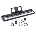 Amazon Basics Electric Keyboard 88-Keys, Semi-Weighted Digital Piano For Performance with Sustain Pedal, Power Supply, 2 Speakers, Lesson Mode, Black