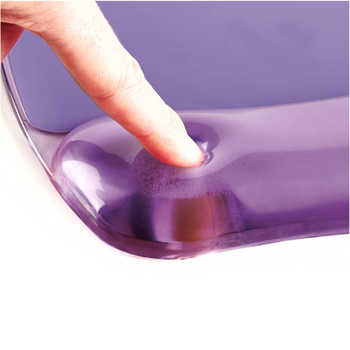 Fellowes Crystals Gel Mouse Pad with Wrist Rest - Purple (91441)