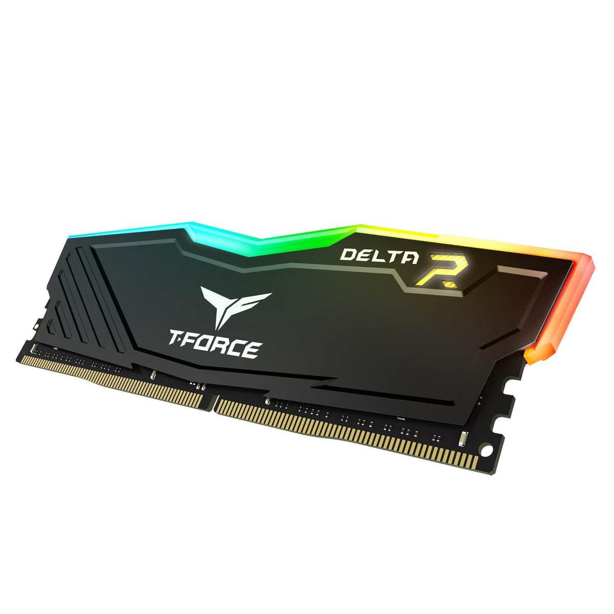 TEAMGROUP T-Force Delta RGB DDR4 16GB (2x8GB) 3600MHz (PC4-28800) CL18 Desktop Gaming Memory Module Ram TF3D416G3600HC18JDC01 - Black