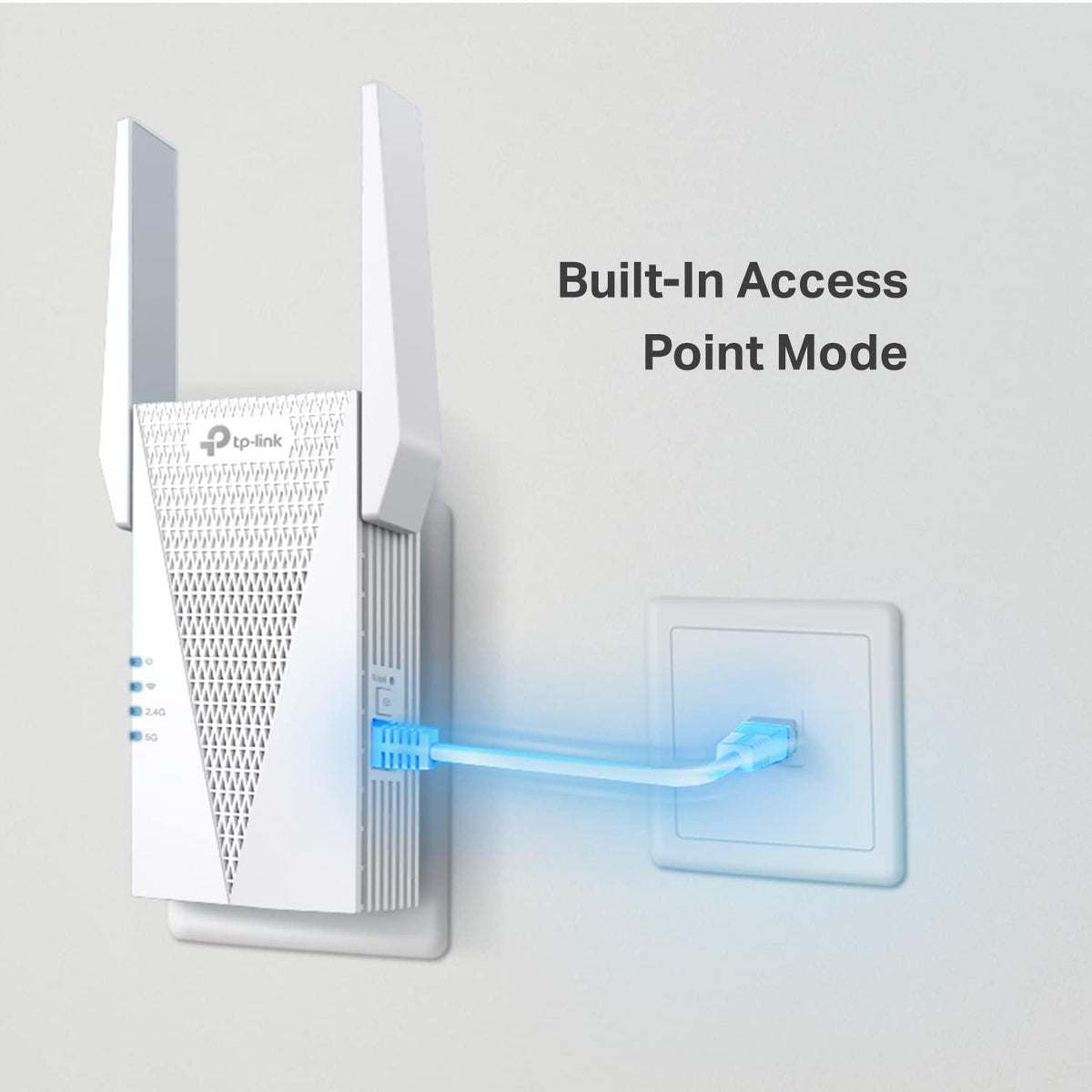 TP-Link AX3000 WiFi 6 Range Extender | PCMag Editor's Choice | Dual-Band Wireless Repeater w/Ethernet Port | Up to 2400 Sq. Ft., 64 Devices | Internet Signal Booster | APP Setup | EasyMesh (RE715X)