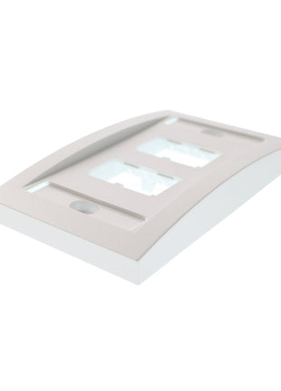 Panduit CFPE4WHY 1-Gang 4-Port Faceplate, White