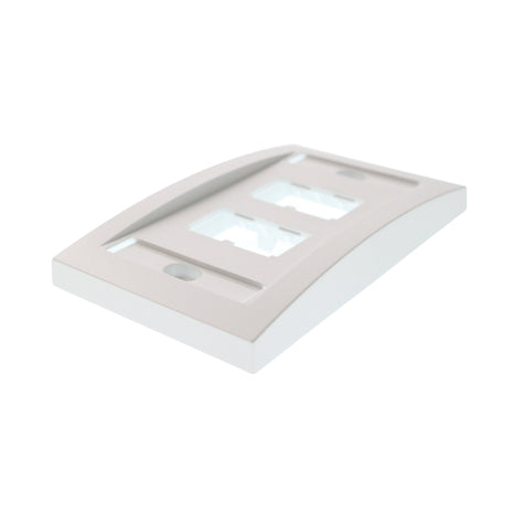 Panduit CFPE4WHY 1-Gang 4-Port Faceplate, White