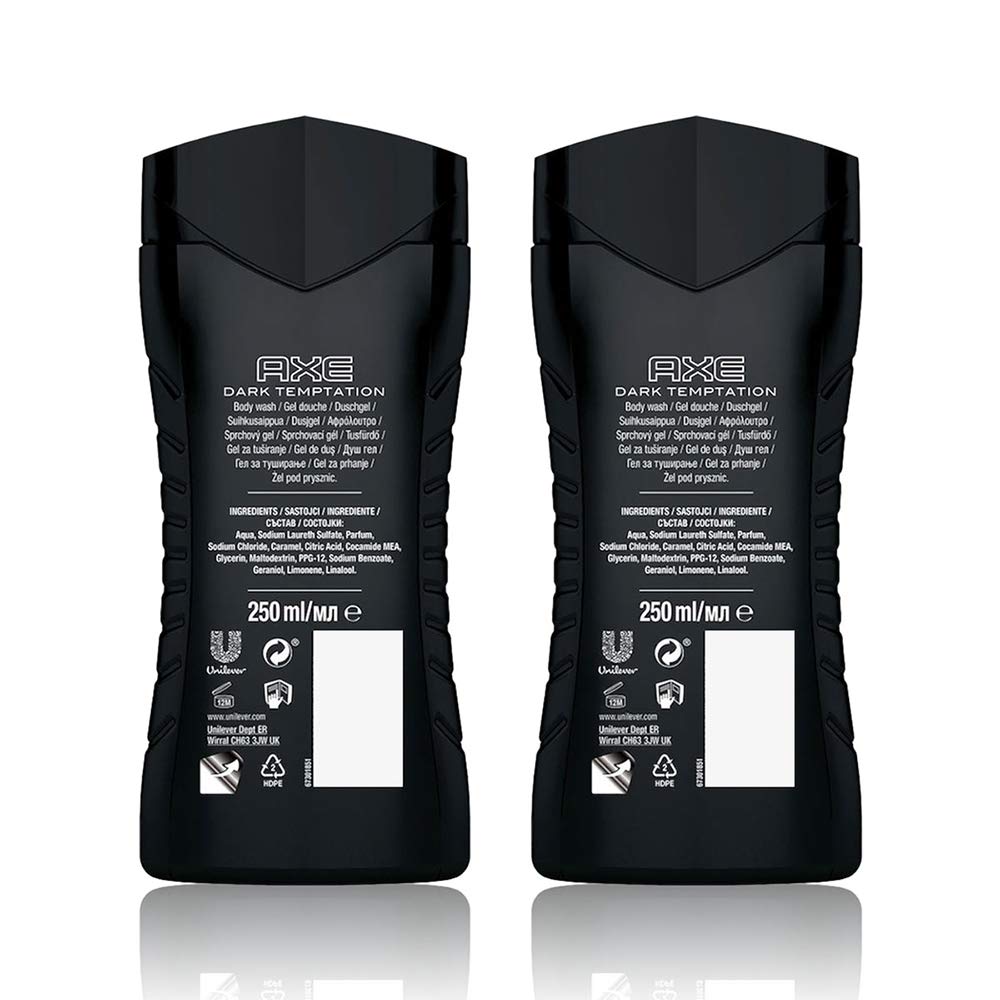 Axe Dark Temptation Shower Gel, 250 ml (Pack of 2)