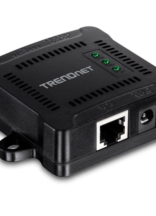 TRENDnet Gigabit PoE Splitter, TPE-104GS, 802.3af, NDAA Compliant, Power a Non-PoE Device up to 100m (328 ft), 5/9/12V DC Power Output, 5 to 5/3.5mm Jumper Cables Included, Black