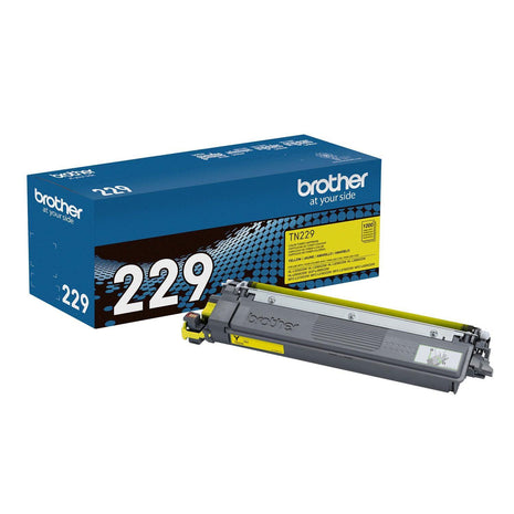 Brother Genuine TN229Y Yellow Standard Yield Printer Toner Cartridge - Print up to 1,200 Pages(1) | Brother Genuine TN229 toner with mobile tracking for reports, presentations and professional documents