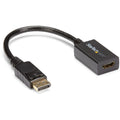 StarTech.com DisplayPort to HDMI Adapter - DP 1.2 to HDMI Video Converter 1080p - DP to HDMI Monitor/TV/Display Cable Adapter Dongle - Passive- Latching DP Connector (DP2HDMI2)