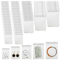 160 PCS Jewelry Bag Self Seal Plastic Zipper Bag Clear PVC - Clarity Tarnish Prevention,Small Sealed Bag,Resealable Packaging or Storage,Arrangement of Jewelry, Earrings and Rings, 5 Sizes