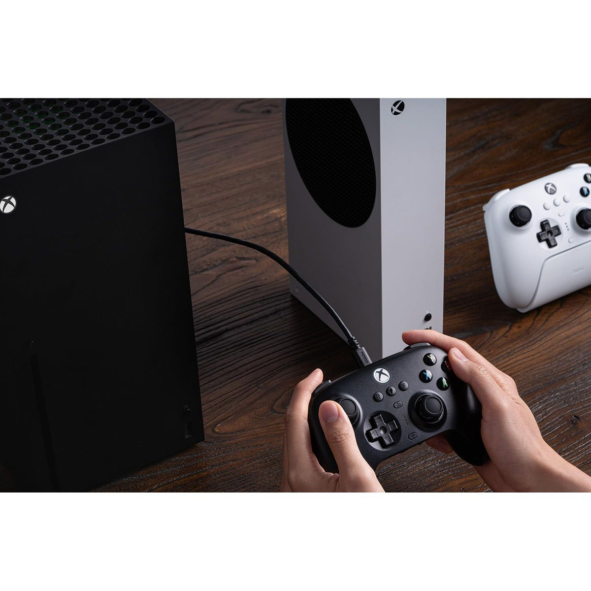 8Bitdo Ultimate 3-Mode Controller, Hall Effect Joysticks, Pro Back Buttons, Wired Only for Xbox Series X|S & Xbox One, Compatibility with Apple, Windows & Android, Officially Licensed (Black)