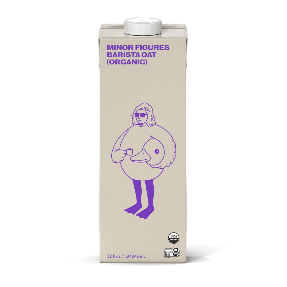 Minor Figures - Oat Milk - Organic - Barista Standard - 32 Oz - 6 Pack - Non Gmo - Plant Based - Vegan - Dairy Free - Shelf Stable - Unsweetened