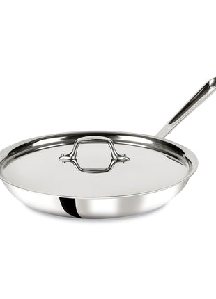 All-Clad D3® Stainless Steel 12 inch Frying Pan With Lid- Made in the USA- The Original Bonded Professional Cookware- Oven Safe & Induction Compatible