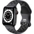 Lerobo Compatible for Apple Watch Band 44mm 45mm Series 10 11 46mm 42mm 49mm Men Women,Soft Silicone Breathable Sport Band Compatible for Apple Watch Ultra SE 3 2 for iWatch Series 9 8 7 6 5 4 3 Black