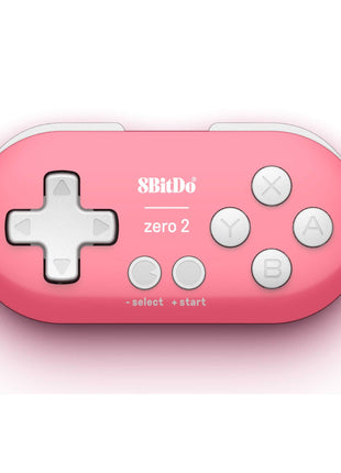 Nargos 8Bitdo Zero 2 Bluetooth Key Chain Sized Mini Controller for Nintendo Switch, Windows, Android and macOS (Pink Edition)