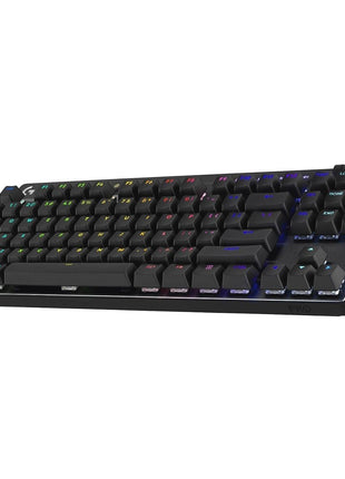 Logitech G PRO X TKL Lightspeed Wireless Gaming Keyboard, Ultra-Portable Tenkeyless Design, LIGHTSYNC RGB, PBT keycaps, Tactile Switches (GX Brown) - Black